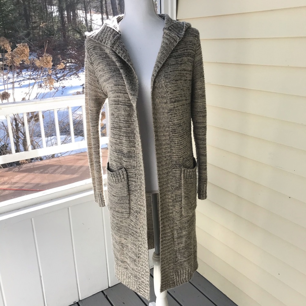 Long Hooded cardigan